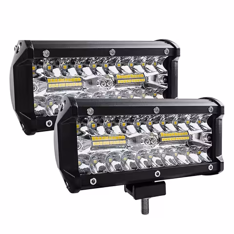 Set 2 Fari LED BAR Auto 240W – 24000LM, 12V/24V per Trattore, Camion, ATV, Offroad