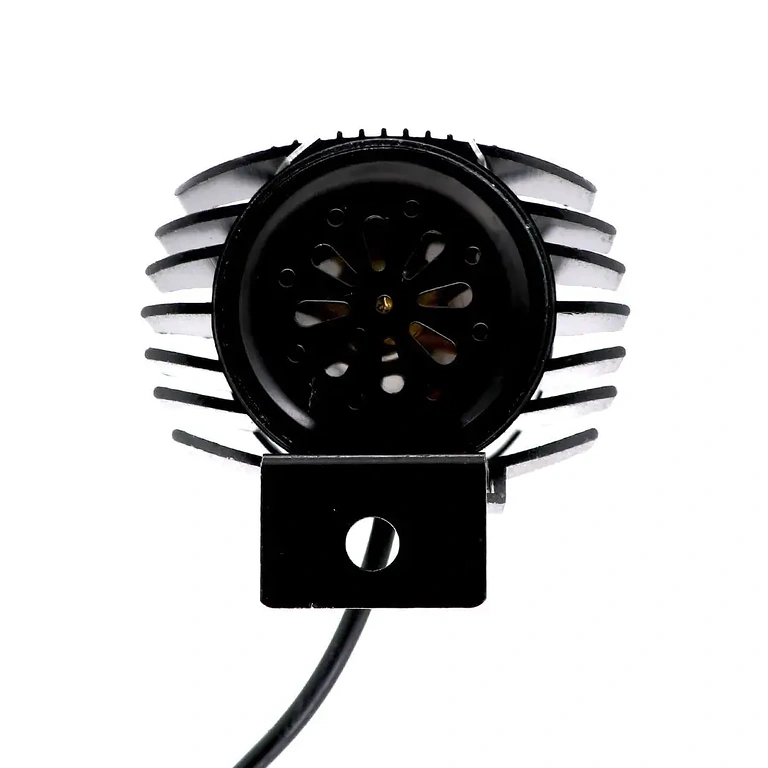 Vista posteriore del faro con clacson elettronico integrato