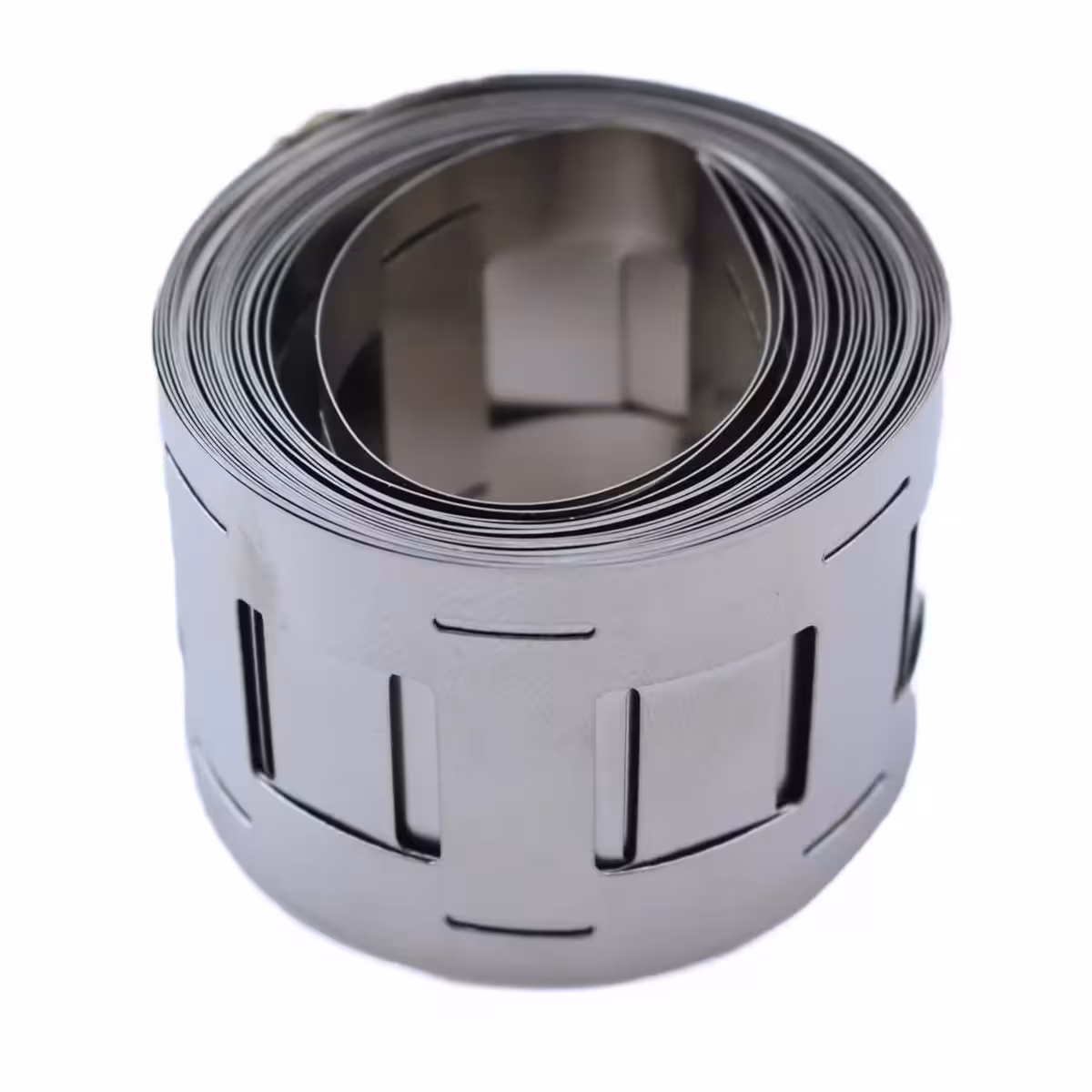 Vista dall’alto del rotolo di nastro nichel puro