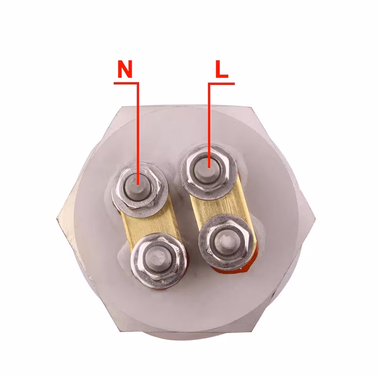Schema elettrico per configurazione 12V e 24V dell’elemento riscaldante