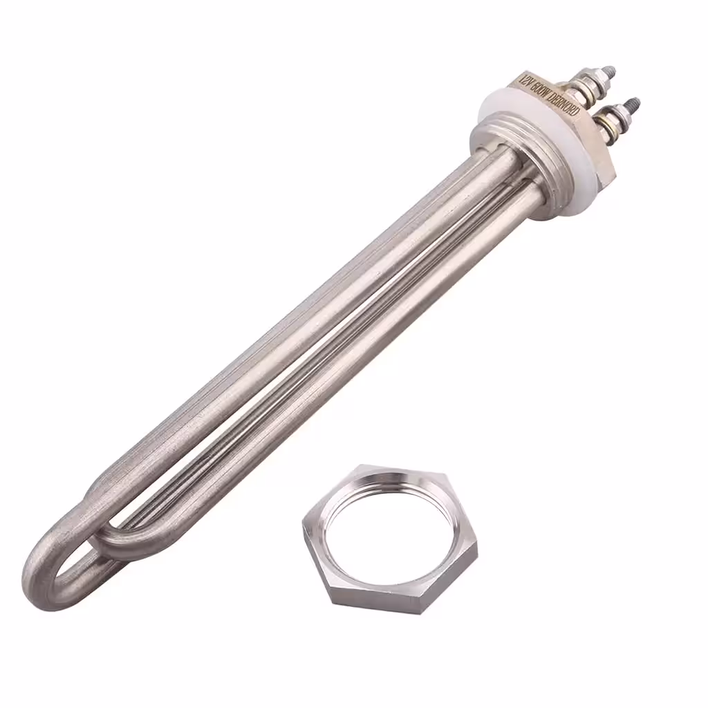 Elemento Riscaldante per Acqua Boiler 12V 24V – Resistenza 300W / 600W per Sistemi Solari Off-Grid