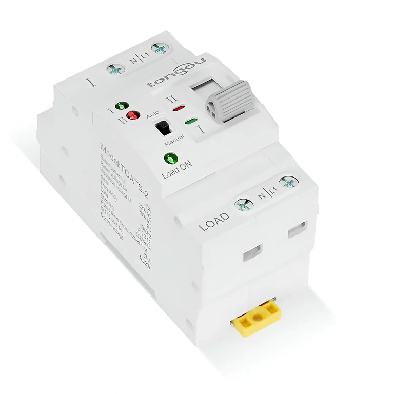 Primo piano morsetti di collegamento dispositivo ATS