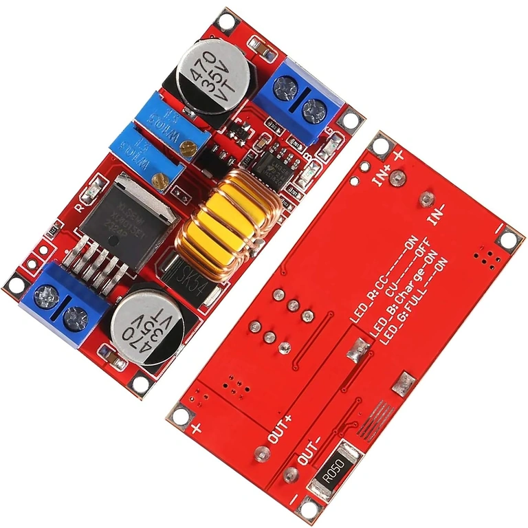 Convertitore regolabile XL4015 – vista dall’alto