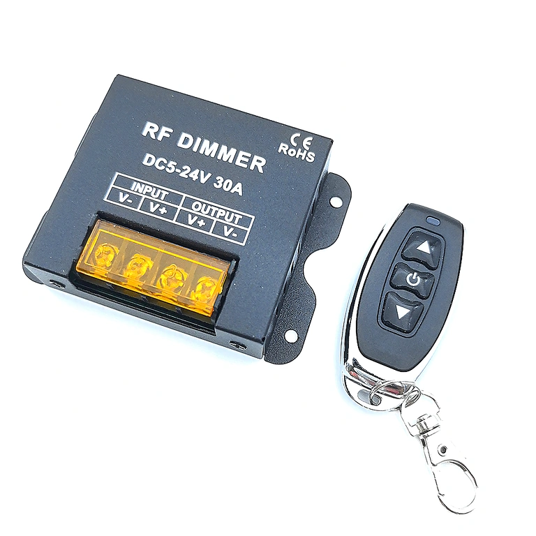 Dimmer DC 5V 12V 24V per regolazione luminosità strisce LED