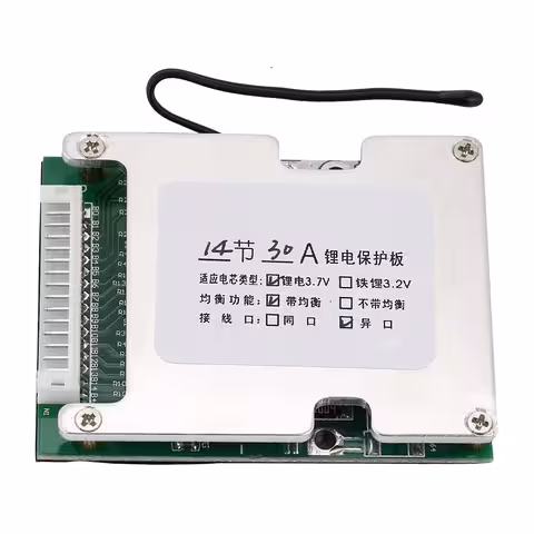 BMS 14S 52V 30A per batterie Li-Ion – protezione ed equilibrio delle celle