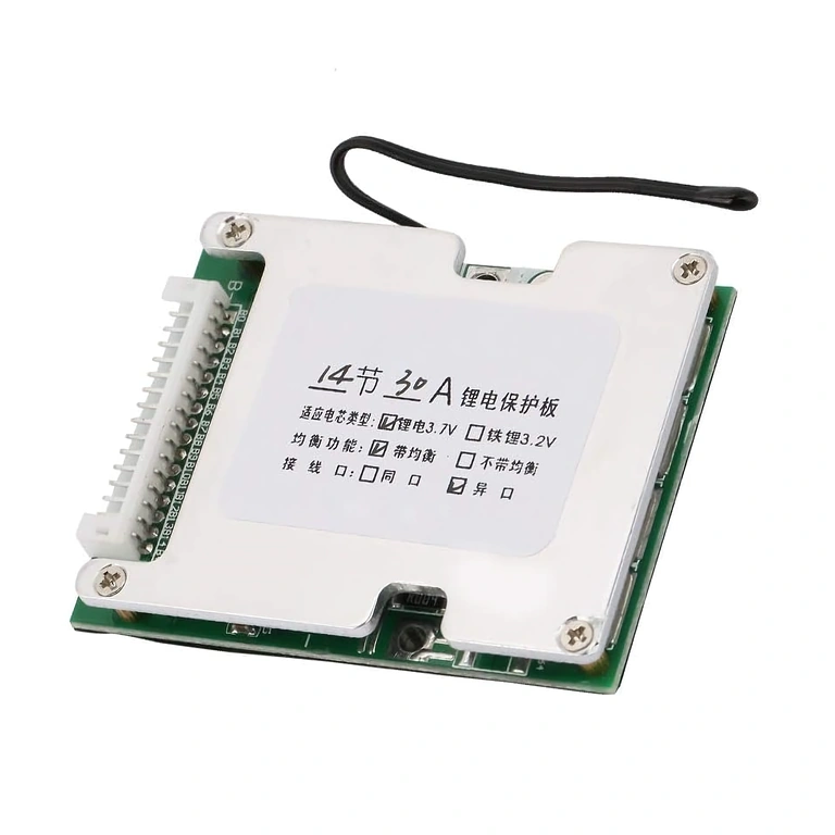 Circuito intelligente BMS 14S 52V 30A con protezione da sovraccarico e scarica