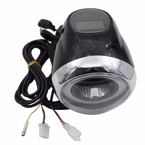 Faro Scooter Elettrico Citycoco Harley 60V con Schermo LCD, Luce LED e Contatto Elettrico