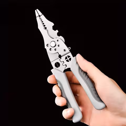 Pinza Multifunzione per Elettricista – Taglio, Spellatura, Scorticamento e Crimpatura 6-in-1