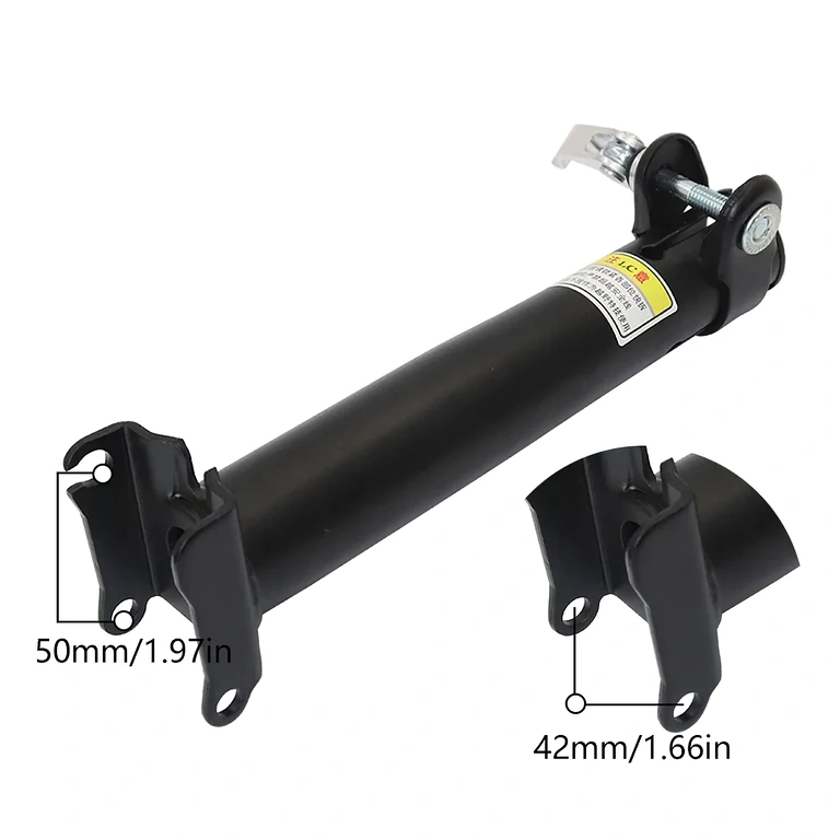 Braccio ammortizzato per assorbimento urti sulla sella del monopattino elettrico