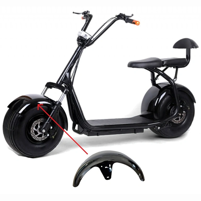 Parafango anteriore Citycoco – vista dall’alto