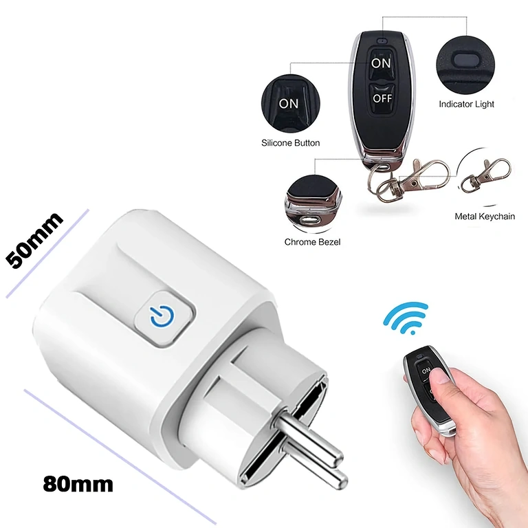Presa con telecomando RF433 per controllo luci e apparecchi