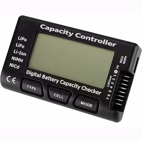 Tester Batterie 18650 Li-Ion, LiPo, LiFe, NiMH, NiCd 2-7S – Verifica Tensione e Capacità