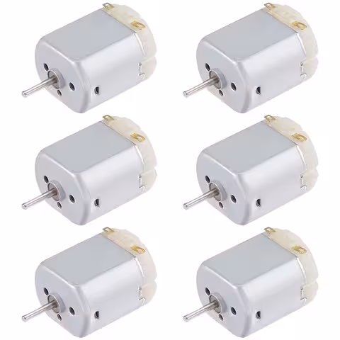 Set 6 Pezzi: Motore DC Mini 130 3V-6V per Robot, Ventole e Progetti DIY