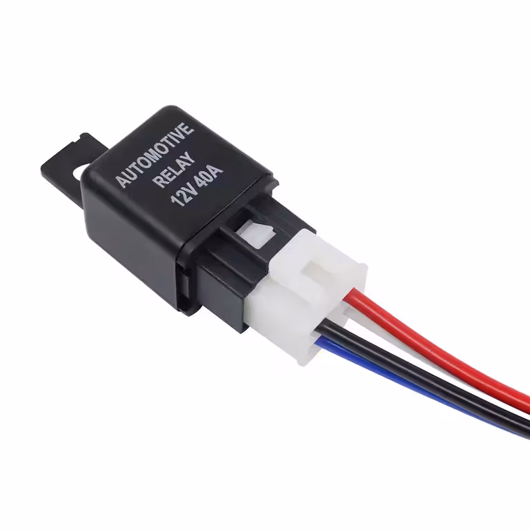 Relè Auto 12V 4 Poli 40A con Base – Compatibile Sistemi Elettrici 12V