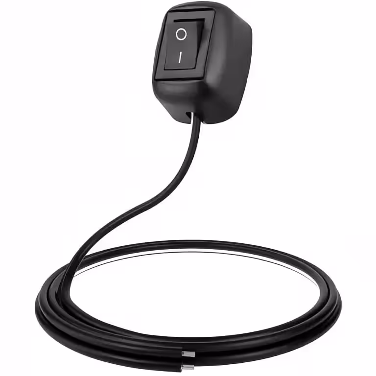 Pulsante ON/OFF Auto/Moto con Montaggio Apparente – Interruttore 12V/24V DC, 10A Peak, Cavo 60cm