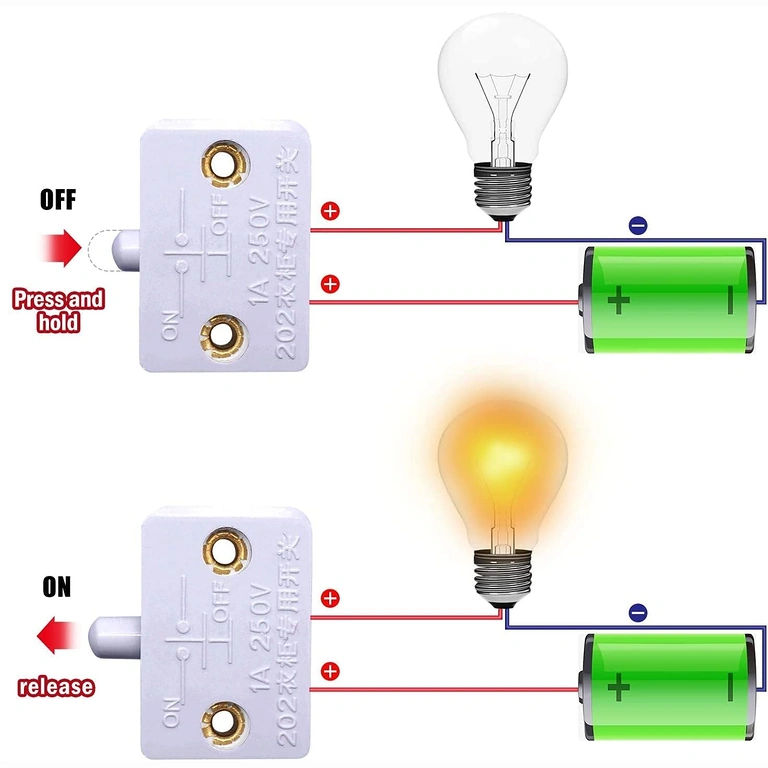 Esempio di collegamento interruttore armadio