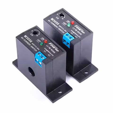 Sensore Rilevamento Corrente 0,2–30A – Relè Elettronico NO/NC Regolabile, Modulo Monitoraggio e Protezione Corrente