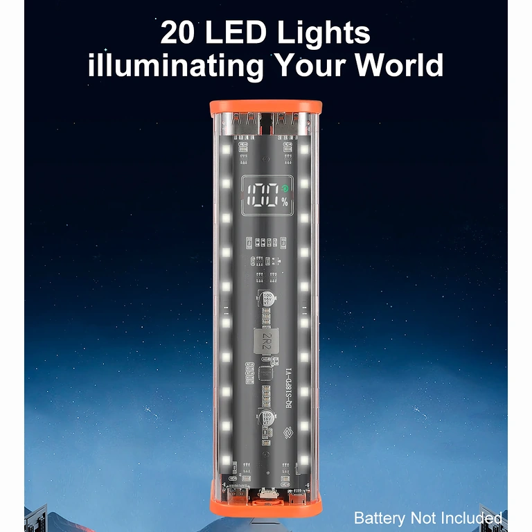 LED integrato scocca power bank attivazione pulsante