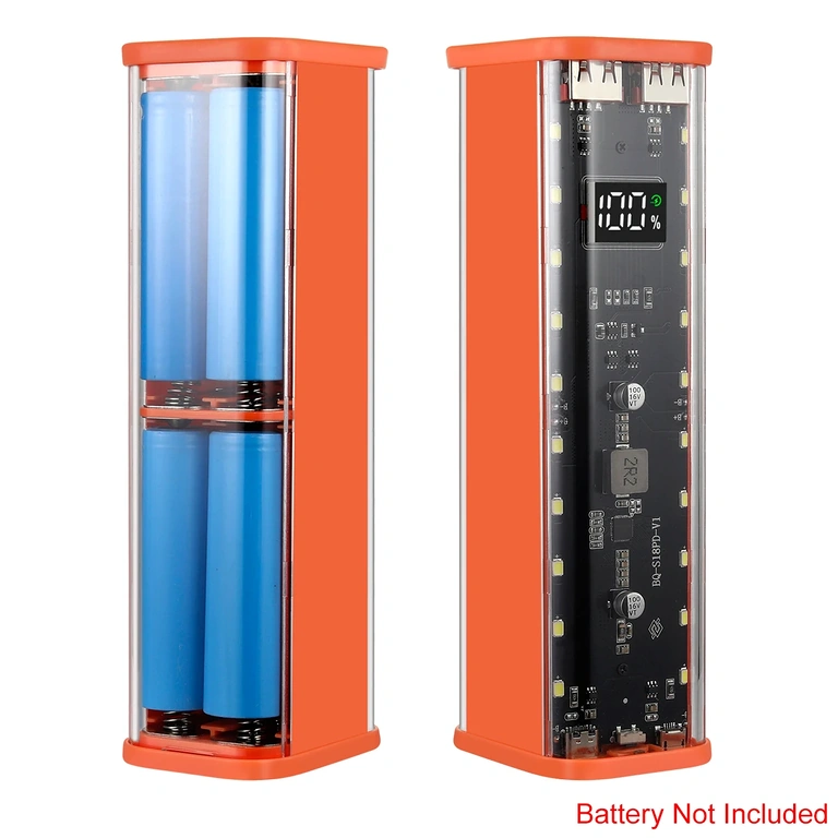 Interno scocca power bank per 8 batterie 18650