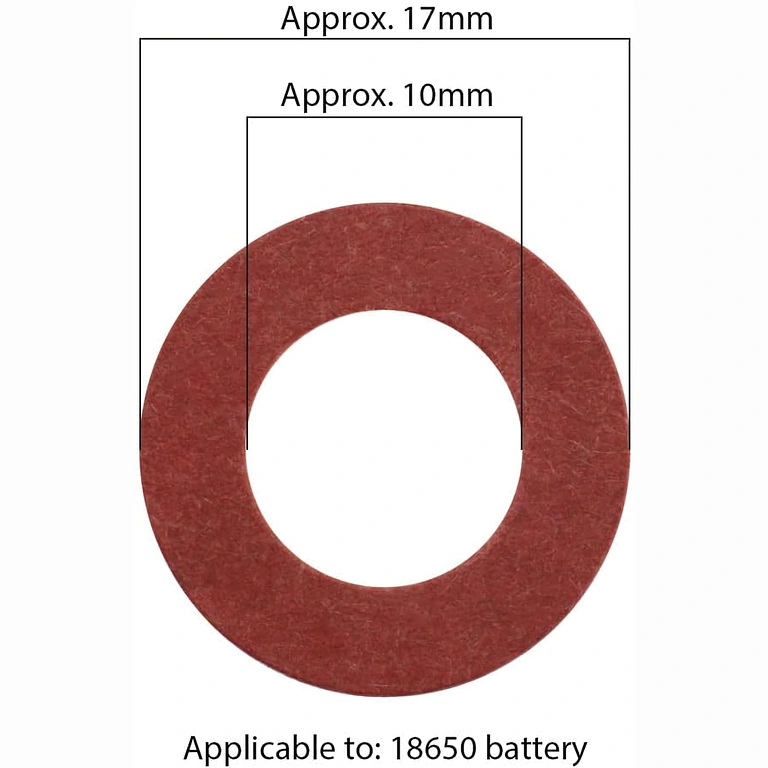 Dimensioni esatte 17,8x10,5x0,3 mm per carta isolante 18650