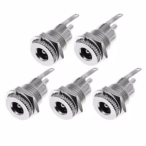 Set 5 pezzi spina alimentazione DC 12V 5,5x2,1mm – vista frontale