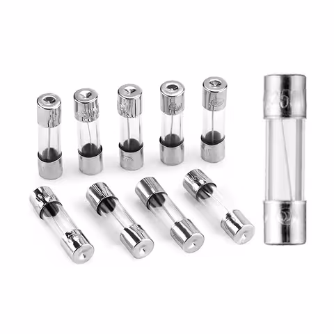 Set 100 Pezzi Fusibile in Vetro 10A 250V – Protezione Rapida per Apparecchiature Elettriche