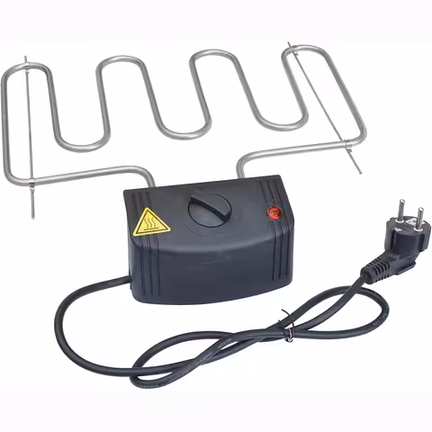 Resistenza Elettrica 2000W con Termostato per Affumicatoio e Griglia Elettrica – Elemento Riscaldante Grill Elettrico