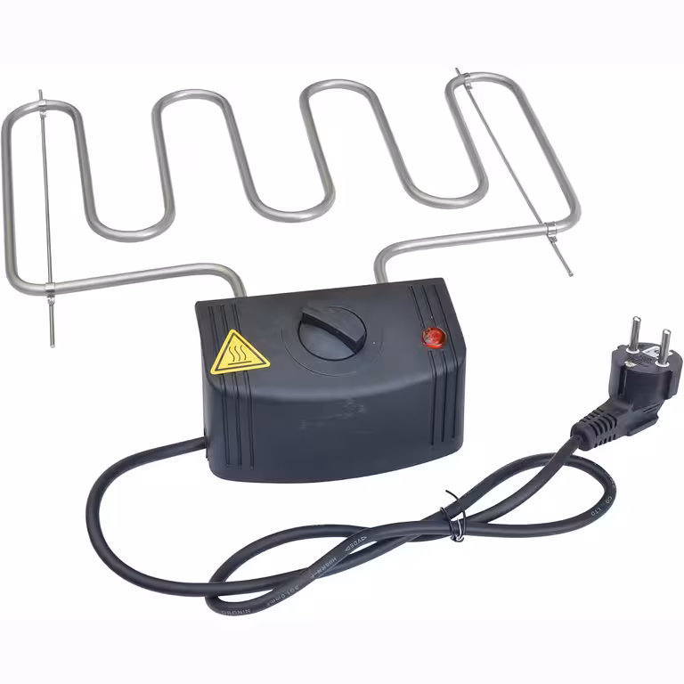 Resistenza Elettrica 2000W con Termostato per Affumicatoio e Griglia Elettrica – Elemento Riscaldante Grill Elettrico