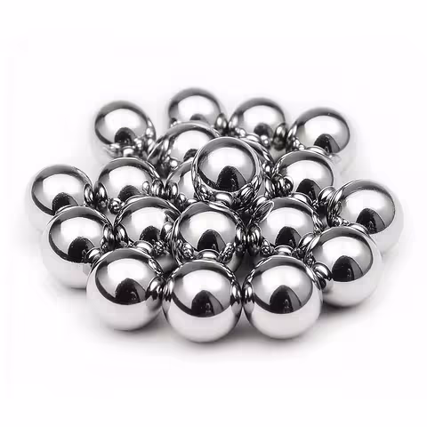 Sfere Metalliche Premium in Acciaio per Cuscinetti – Rotonde 100%, Dimensioni 6mm, 8mm, 10mm, 12mm