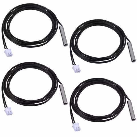 Set 4 Pezzi Sonda NTC 10K – Sensore NTC per Boiler, Caldaia, Condizionatore e Arduino