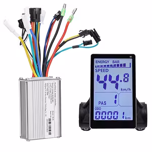Immagine completa del kit controller + Display M5 per bicicletta elettrica 500W–1000W